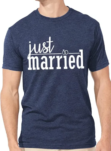 Vista 2 de Camiseta a juego para parejas para marido y esposa recién casados, camisas de luna de miel, camisas casuales de manga corta