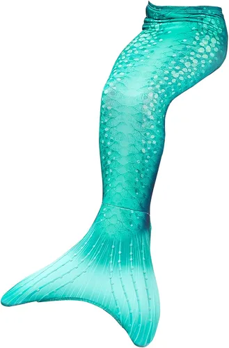 Vista 6 de Fishtailfun Traje de baño de sirena para cosplay sirena para nadar para niñas conjunto de bikini de princesa