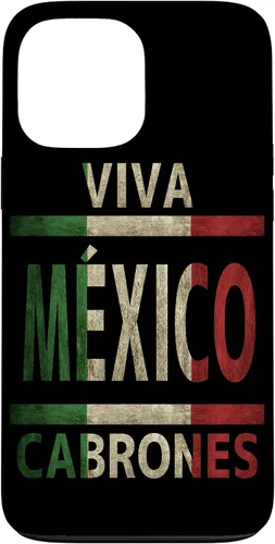 Vista 23 de Funda con bandera mexicana para iPhone 13 Viva México Cabrones