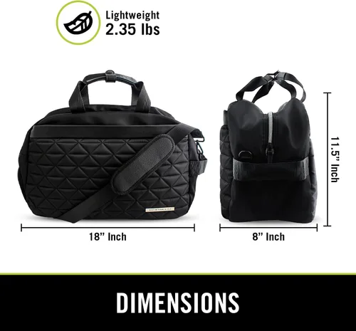 Vista 2 de Kenneth Cole Reaction Emma Mochila de Viaje Tipo Cartera para Mujer, Black Diamond, Negro