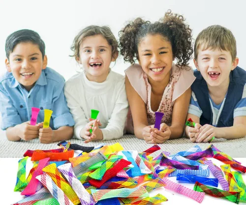 Vista 9 de Juguete Fidget (5 colores) para aliviar el estrés, mejorar el enfoque, alivia el estrés y aumenta la concentración para adultos y niños, ha ayudado