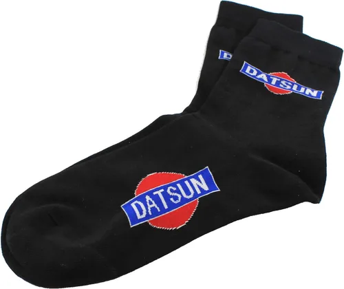 Vista 5 de Datsun Logo Calcetines Negro Crew Longitud