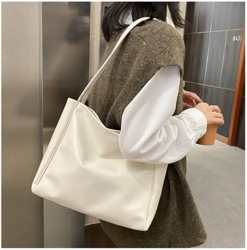 Vista 8 de Bolsos de gran capacidad PU Durable Hombro Mujeres Negro