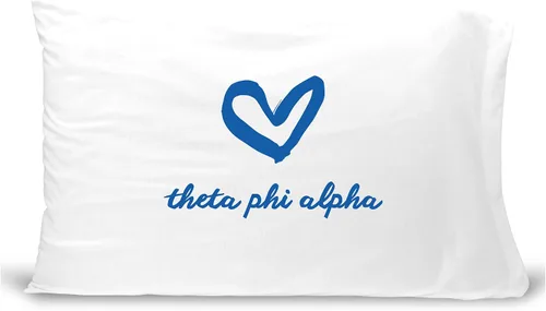 Vista 8 de sockprints Funda de almohada Alpha Chi Omega - Nombre de la hermandad con diseño de corazón. Funda de almohada 100% algodón tamaño estándar 20 x 30