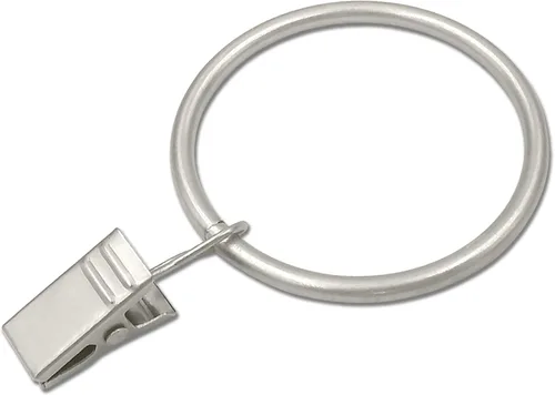 Vista 46 de WeeksEight Paquete de 44 anillos de cortina negros con clips, ganchos de cortina, ganchos de clip para colgar cortinas, lazos, sombreros, anillos