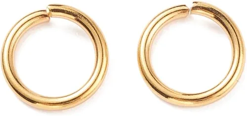 Vista 81 de HDSupplies 100 piezas - 4mm de argollas de acero inoxidable 304 de tono negro - Calibre 22 (espesor de 0.6mm)