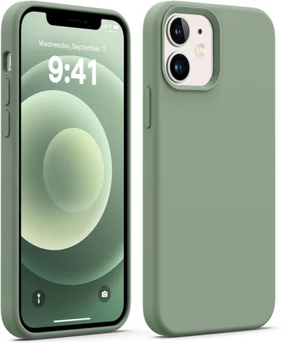Vista 58 de JELE Funda a prueba de golpes diseñada para iPhone 11, funda de teléfono de silicona líquida con [forro de microfibra suave antiarañazos]
