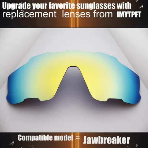 Vista 4 de IMYTPFT CompatibleReplacement for Lenses oakleys Jawbreaker Red24K Gold