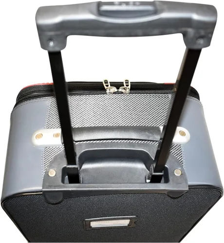 Vista 5 de Karriage-Mate Juego de equipaje ruedas giratorias Ampliable tamaño de transporte incluido Gris 4 piezas