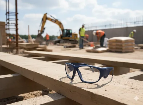 Vista 6 de TITANIUM Matte Blue - Gafas de seguridad protectoras para hombres y mujeres