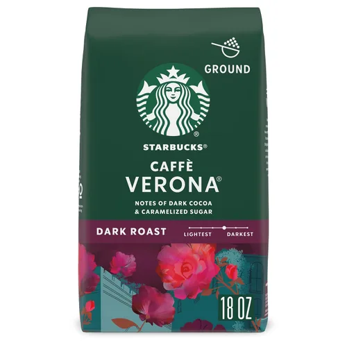 Vista 21 de Starbucks Café de tierra asado oscuro asado francés, bolsa de 28 onzas Café molido 100% arábigo; tostado francés tostado oscuro; 1 bolsa, 28 onzas