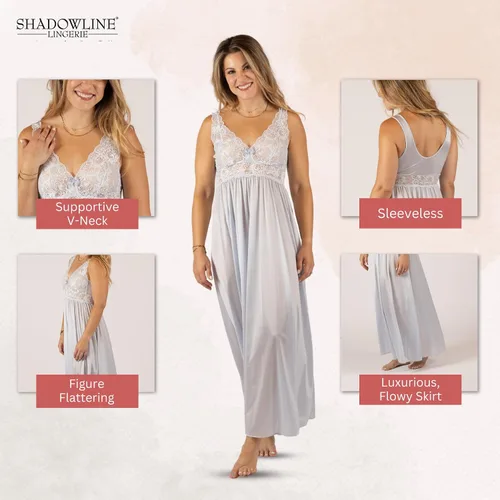 Vista 2 de Shadowline Camisones con clase para mujer, ropa de dormir elegante para mujer