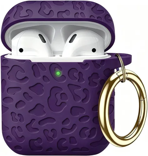 Vista 93 de Compatible con funda AirPods Pro 2019, Gawnock Funda de silicona suave y flexible para funda AirPods Pro para mujeres y niñas con llavero (Caqui)
