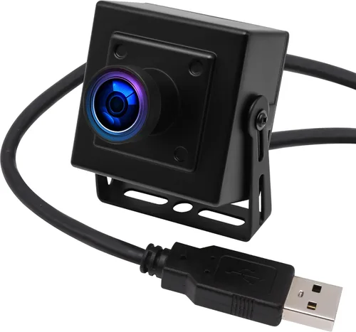 Vista 12 de ELP Módulo de cámara USB gran angular con enfoque automático de 5 mp con carcasa de metal OV5640 Mini UVC USB2.0 Lightburn cámara grabador láser