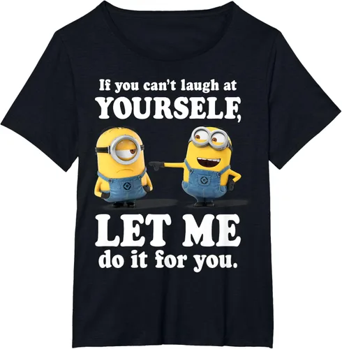 Vista 36 de Camiseta gráfica de Minions de Mi villano favorito: Ríete de ti mismo Negro