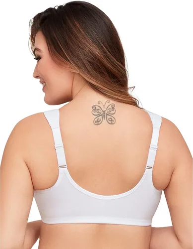 Vista 2 de Glamorise - Brasier con aros y cierre frontal para mujer, tecnología Wonderwire, talla extragrande, n. 1245