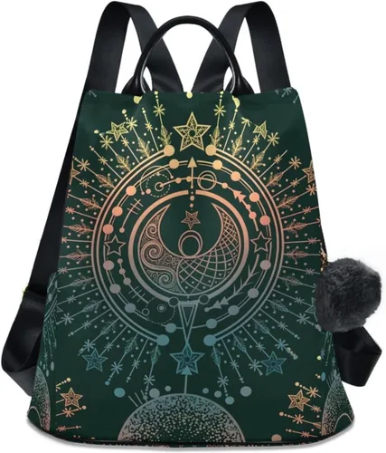 Vista 13 de ALAZA - Mochila para mujer, divertida, antirrobo, a la moda, bolsa de hombro, mochila de mujer, Alquimia, Classic