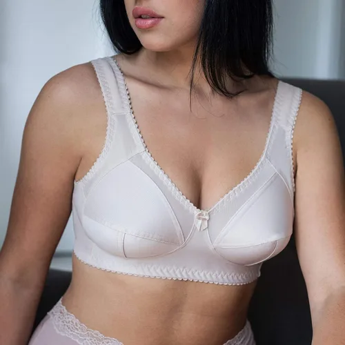 Vista 3 de frugue Sujetador reductor inalámbrico sin forro de cobertura completa para mujer