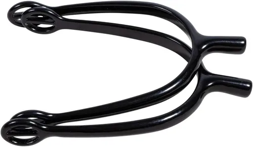 Vista 4 de Schneiders FES Ladies Prince of Wales Black Spurs Accesorio esencial para montar a caballo Acabado con recubrimiento en polvo negro Ideal