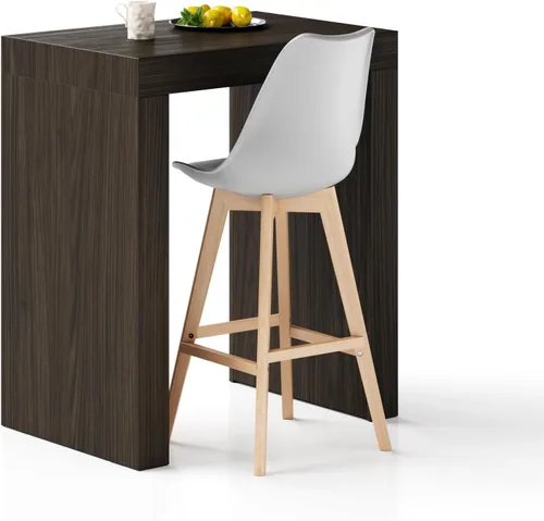 Vista 65 de Mobili Fiver Evolution - Mesa alta de bar de cocina fabricada en Italia Ahorra Espacio, Mesa de altura de mostrador montada en la pared para 1