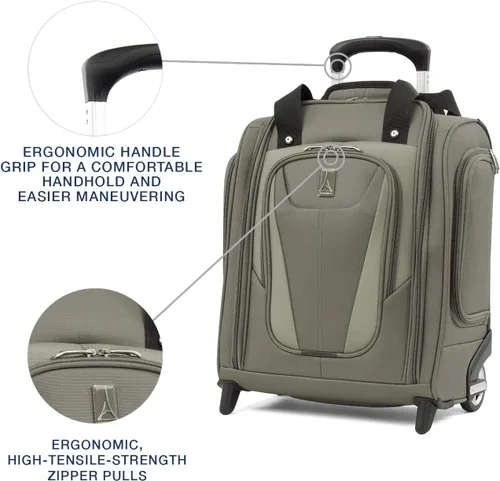 Vista 2 de Maleta de viaje compacta con 5 ruedas de Travelpro Maxlite, Verde pizarra), 401177706