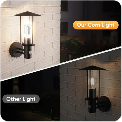 Vista 5 de Bombilla LED de Maíz de 44W (Paquete de 2), Sin Ventilador, (Equivalente a 390 Vatios) Base E26/E39 Mediana/Mogul Grande, Lámpara LED COB 3000K