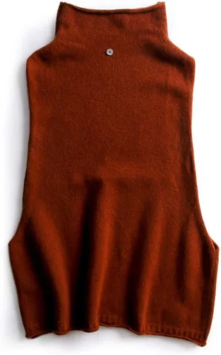 Vista 5 de Suéteres sin mangas de punto para mujer, cuello alto, sueltos