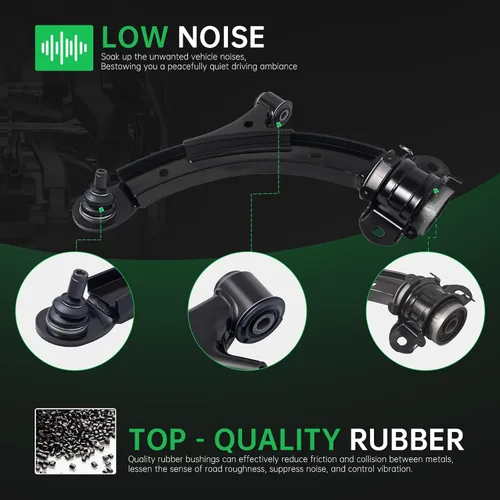 Vista 4 de AUQDD 2 piezas de brazo de control inferior delantero y conjunto de rótula compatibles con 2010-2013 Fo-rd Mustang, 2014 Mustang (para base y GT)