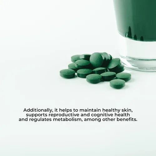 Vista 5 de Vidanat Algas espirulina 200 tabletas – 400 mg por tableta – Superalimento natural para energía, apoyo inmunológico y desintoxicación – 200 tabletas
