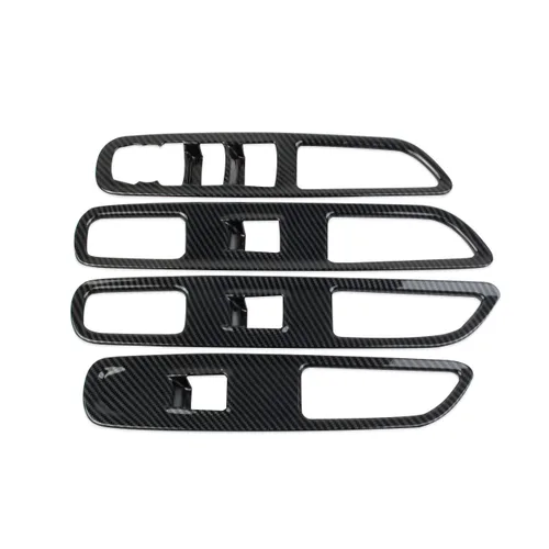Vista 5 de Cubierta de fibra de carbono para panel de interruptor de elevación de ventana para GMC Terrain 2018-2024