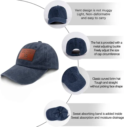 Vista 15 de Philysonic Funny Hat I Like Whisky and Cigars and Maybe 3 People Sombreros para Hombres Gorras de Béisbol Gorras Ajustables