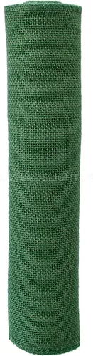 Vista 2 de CleverDelights Rollo de arpillera verde de 12 pulgadas, bordes acabados, 5 yardas, tela de arpillera de yute