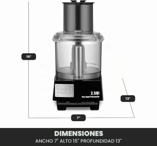 Vista 2 de Waring Procesador de alimentos con capacidad de 2.5 cuartos de galón