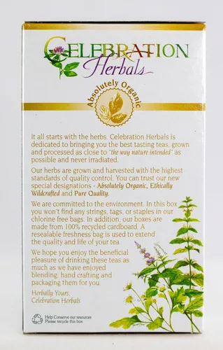 Vista 6 de Celebration Herbals Bolsas de té de bálsamo de limón orgánico, 24