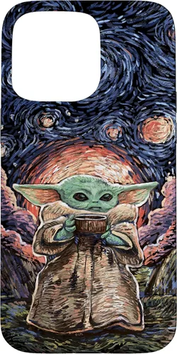 Vista 31 de Star Wars: The Mandalorian The Child Starry Night Style - Carcasa para iPhone 17