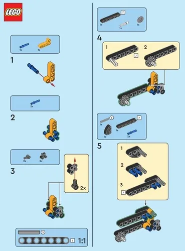 Vista 3 de LEGO Technic Mini Set: Cosechadora Micro Set (80 piezas) A partir de 7 años