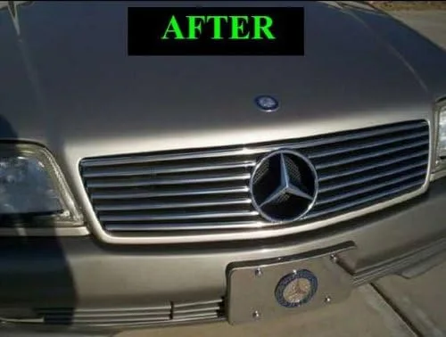 Vista 5 de Compatible con Mercedes-Benz R129 1990-2002 SL 300SL 500SL 600SL SL320 SL500 SL600 CHROME GRILLE KIT ROADSTER COUPE CONVERTIBLE 300 500 600