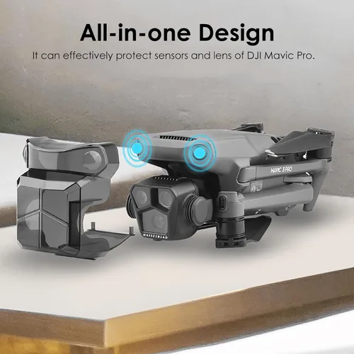 Vista 3 de XINANEE Soporte de hélice y cubierta de cardán para DJI Mavic 3 Pro Drone Accesorios - Tapa de lente Protector de sensor Soporte de correa