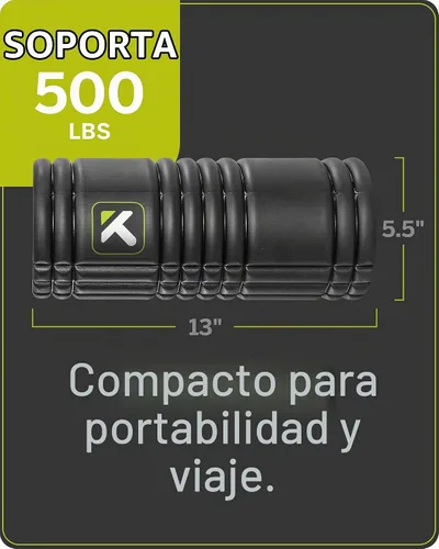 Vista 7 de TriggerPoint Grid 1.0 - Rodillo de espuma de 13" de multi-densidad para masaje de tejido profundo y recuperación muscular - Alivio para músculos
