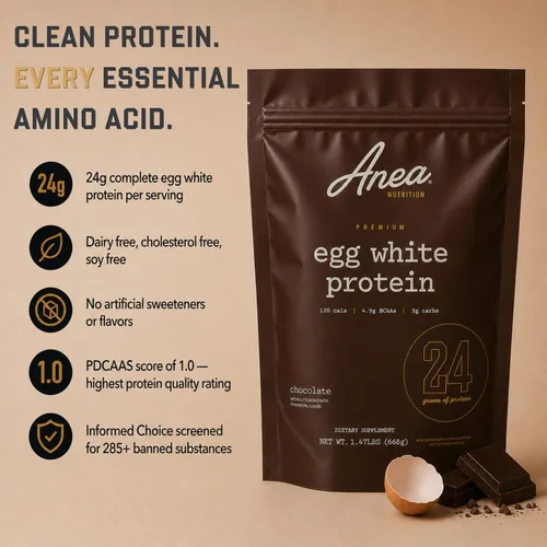 Vista 2 de Polvo de proteína de anea, polvo de proteína de clara de huevo, sabor a