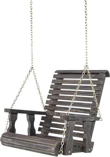 Vista 11 de Amish - Silla giratoria resistente con tratamiento a presión (mancha de cedro)