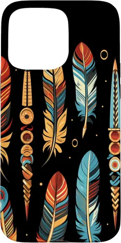 Vista 31 de Colorful Feathers - Funda para iPhone 17