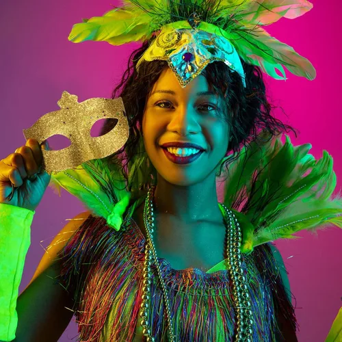 Vista 3 de 30 máscaras de Mardi Gras máscara de máscaras a granel para mujeres y hombres máscara veneciana de plástico con purpurina brillante máscaras