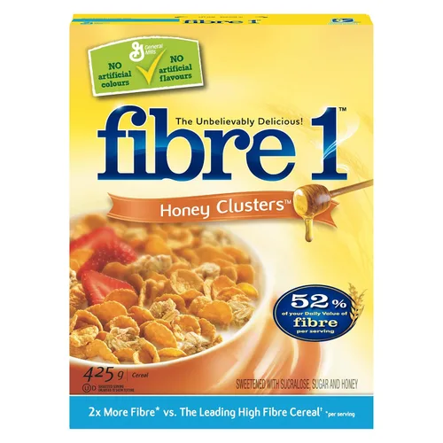 Vista 9 de Fibre 1 Cereal en racimo de miel, 425g/15oz.