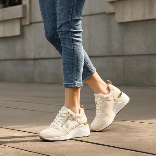 Vista 5 de Viscozzy Zapatillas de tacón alto con cuña para mujer