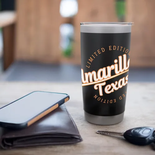 Vista 7 de Retro Athletic Amarillo TX Apparel Stainless Steel Insulated Tumbler