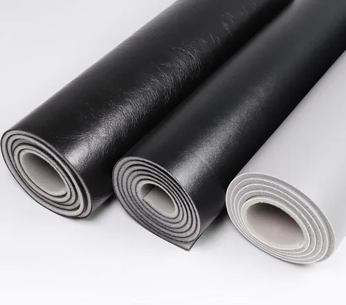 Vista 6 de Tela de vinilo con respaldo de espuma, 54 pulgadas de ancho x 36 pulgadas de largo, tela impermeable de cuero de vinilo marino con material de Negro