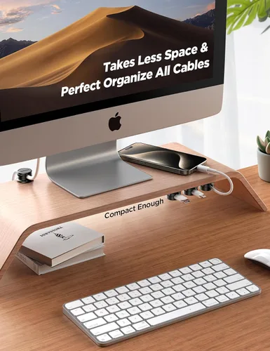 Vista 6 de JOYROOM - Paquete de 9 soportes magnéticos para cables ocultadores de cables adhesivos, organizador de cables para escritorio, mesita de noche, mesa