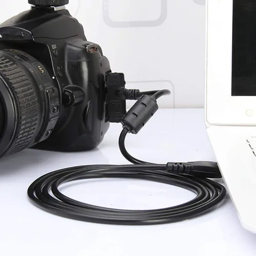 Vista 3 de Cable de carga de sincronización de datos de transferencia de cámara USB de repuesto para Nikon Coolpix A300, A10, A100, L29, L31, L32, UC-e16