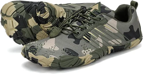 Vista 6 de Kricely Zapatos minimalistas para hombre, zapatos de entrenamiento con puntera ancha, suela cero caída